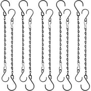 3Pcs/5Pcs/10Pcs Plant Hanging Chains, Metal Hanging Basket Chain with S Hook for Bird Feeders Lanterns Wind Chimes Billboards Photo and Indoor Outdoor Decorative